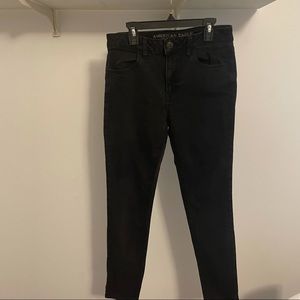 American Eagle Outfitters Black Super Super Stretch Skinny Jeans